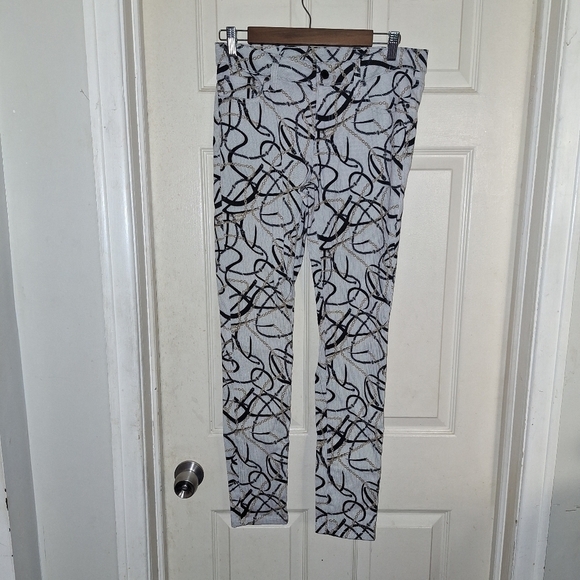 Bisou Bisou graphic pants size 8 - Picture 1 of 4